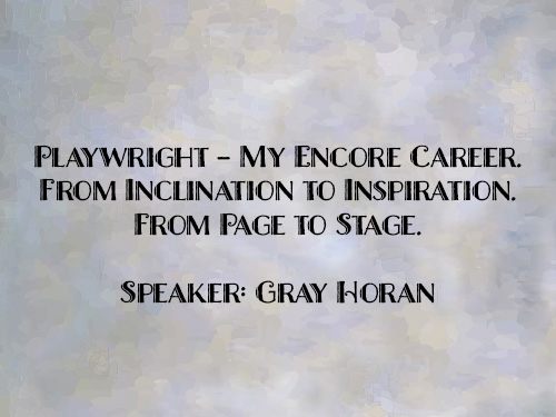 Gray Horan lecture