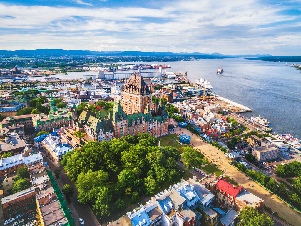 Quebec City aerial view